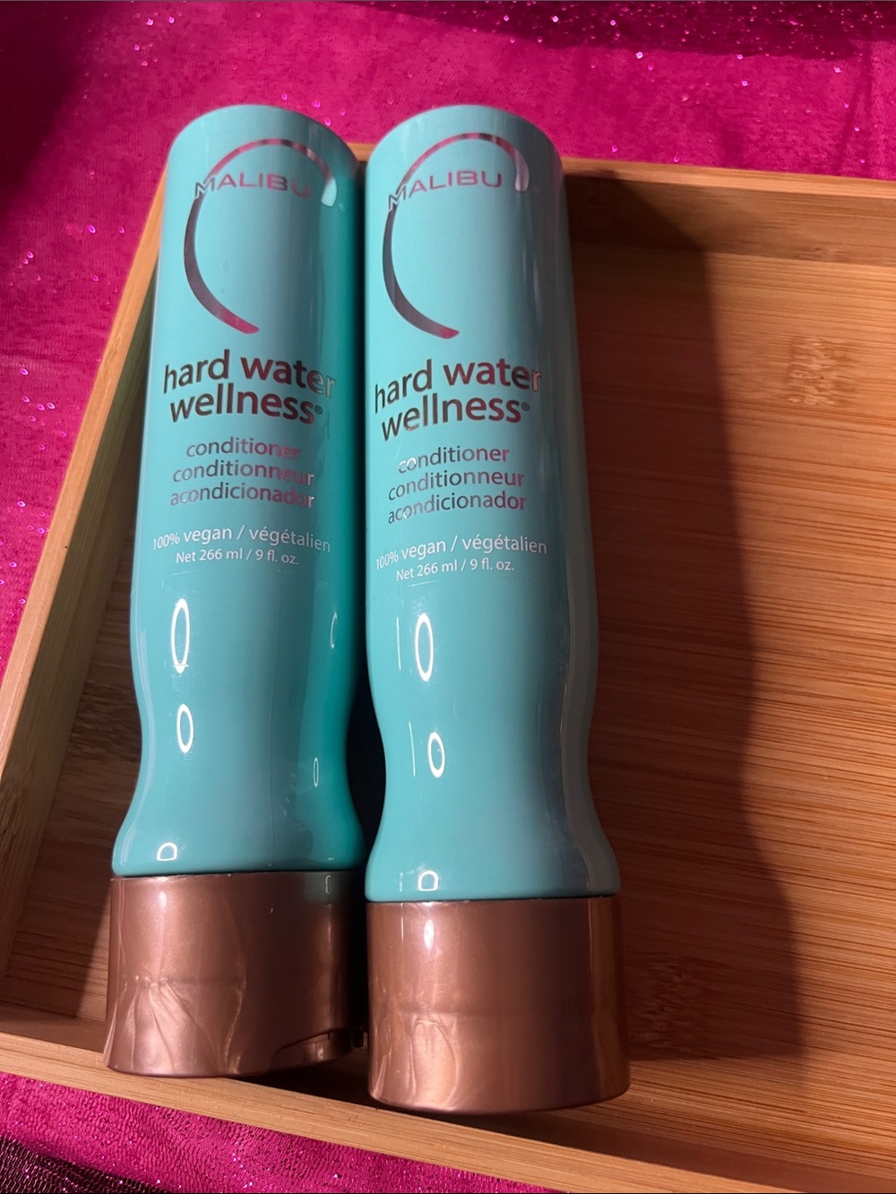 Malibu Hard Water Wellness Conditioner - Teal Bottle with Bronze Cap